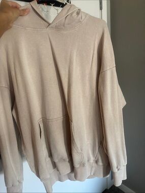 Oversized Amazon Women's Beige Hoodie Sweater